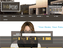 Tablet Screenshot of lindaferrari.com